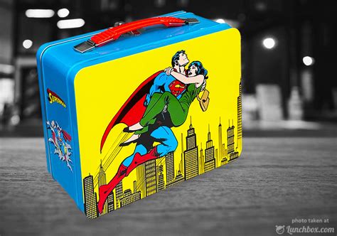 metal superman lunch box|superman lunch box for sale.